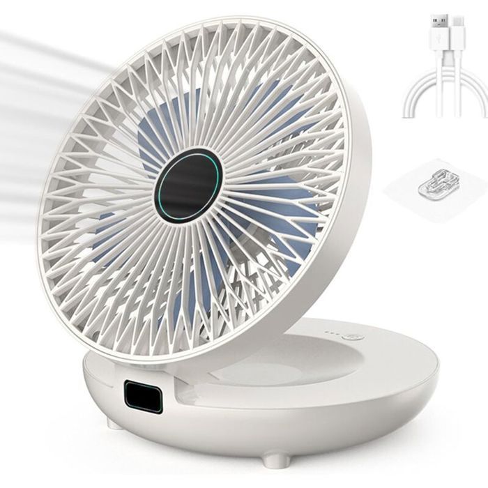 Ventilateur de cuisine à double usage ventilateur mural rechargeable ventilateur sans fil pour chambre à coucher ventilateur de