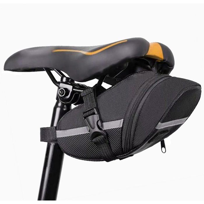 Sacoche de selle de vélo 21 x 9 x 9 cm - Sacoche sous selle - Sacoche de selle pour VTT - Sac étanche - Accessoires de plein air