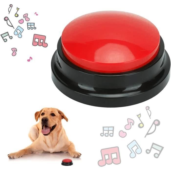 Bouton Chien Bouton Chien Communication Bouton Enregistrable Chien Bouton Parlant pour Chien Buzzer Chien Bouton Parole Chi CLICKER