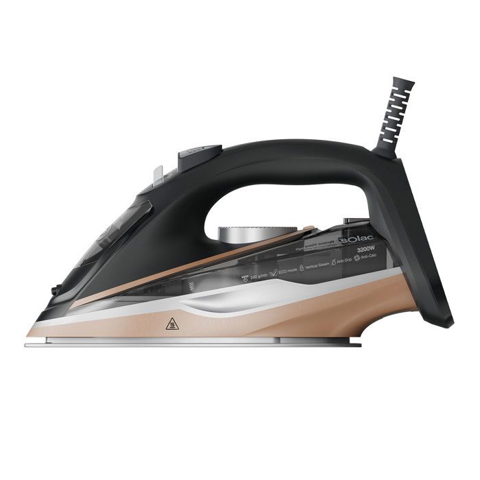 Fer à repasser vapeur - Solac - 3200 W - Coup de vapeur 240 g/min - Vapeur continue 45 g/min - Chauffage rapide 30 s