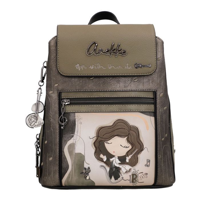 Sac à dos de loisirs - ANEKKE - Flap Backpack M - Multicolore - Rabat aimanté - 29x25x12 cm Sac à dos de loisirs - ANEKKE - Flap Backpack M - Multicolore - Rabat aimanté - 29x25x12 cm