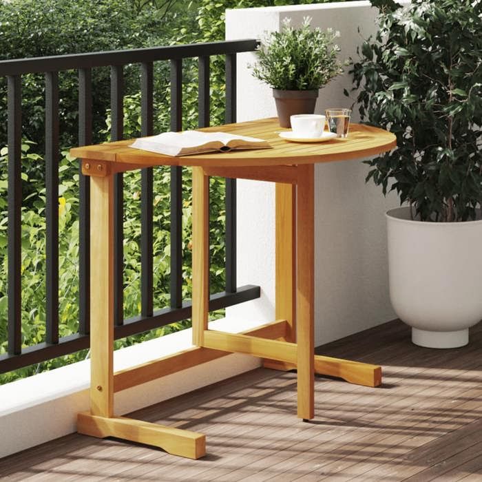 vidaXL Table pliable de balcon 90x60x72 cm bois dacacia solide - Montage facile &1761