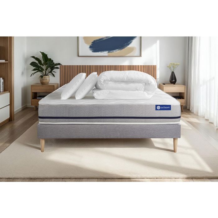 Ensemble Lit Sommier Matelas 140x190