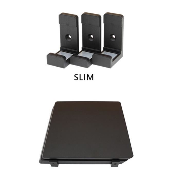 Noir Pour PS4 SLIM-Support Mural Pour Ps4 Slim Pro, 3 Pièces-ensemble,  Support De Contrôleur Imprimé 3d, Supp