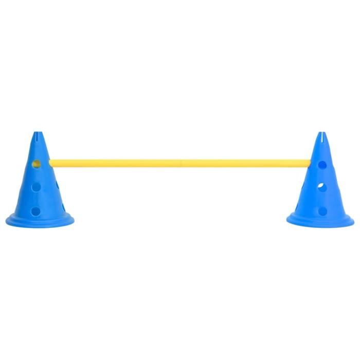 Lot De 4 Cônes D'agilité Réglables Netsportique – PVC Flexible, 3 Hauteurs, Pour Entraînement Multi-sports Intérieur/extérieur