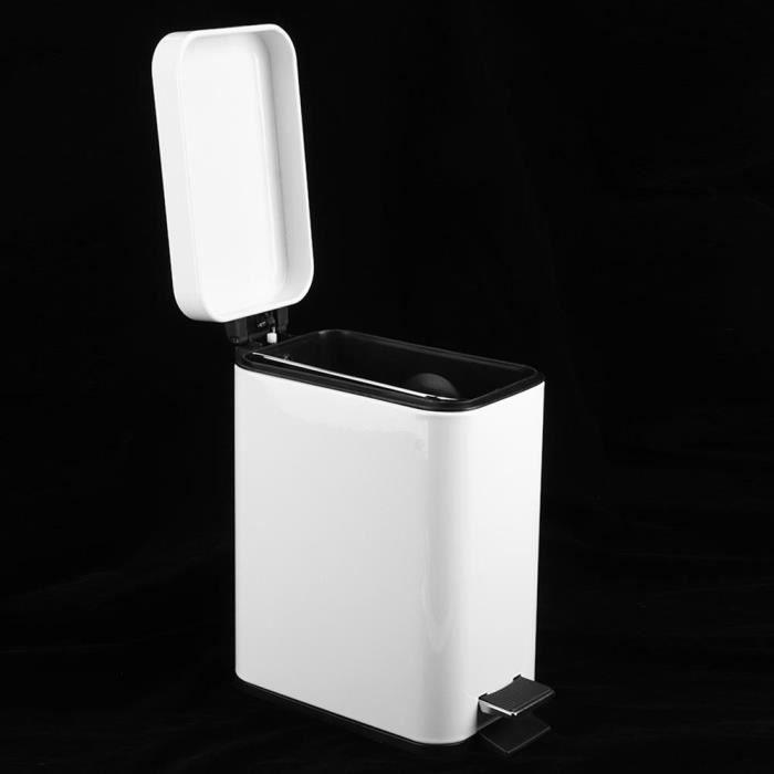 Poubelle à Pédale 24L - Silencieuse, Couvercle étanche - Design Mince - Pour Cuisine, Bureau - Couleur Selon Modèle