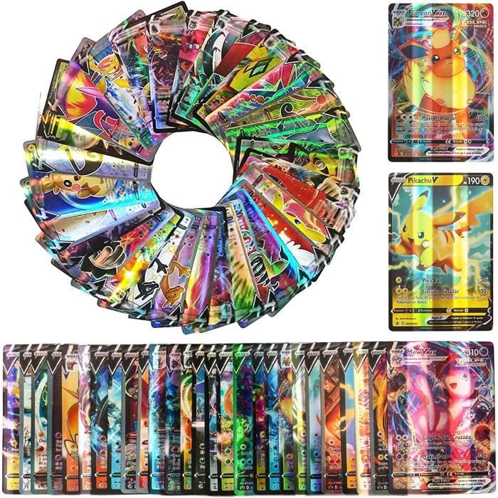 KADZZ Cartes Françaises Brillantes - 55 Pièces, Version Française Pour Enfants