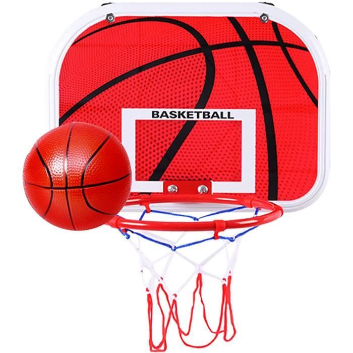 OSDUE Mini Panier De Basket Enfant - 40x26 Cm Avec Ballons Et Pompe ! Idéal Pour S'amuser En Intérieur Ou Extérieur.