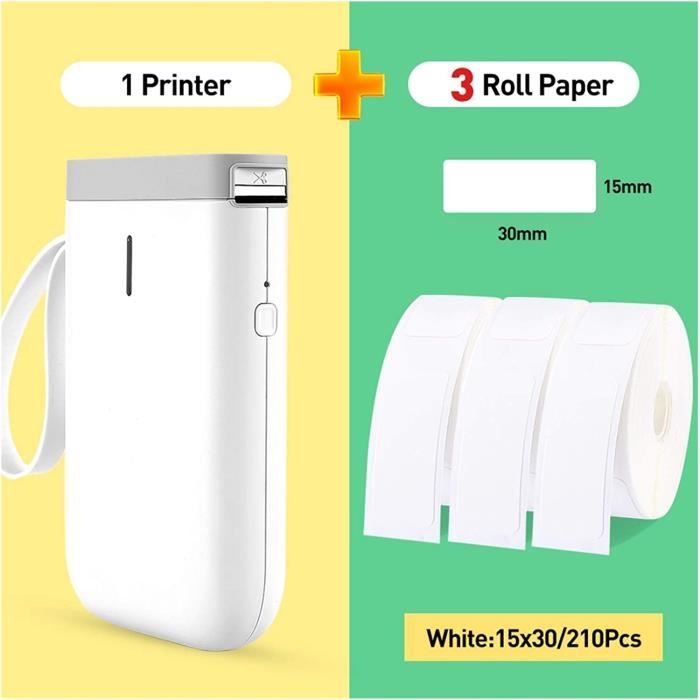 Wireless Label Printer Étiquette Pocket Portable Imprimante Mini