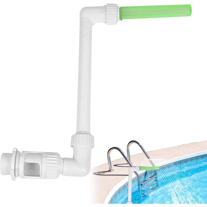 Fontaine De Piscine Réglable 2 En 1 à Double Jet - Cascade Décorative Pour Piscine Hors Sol Ou Enterrée, Effet 360°