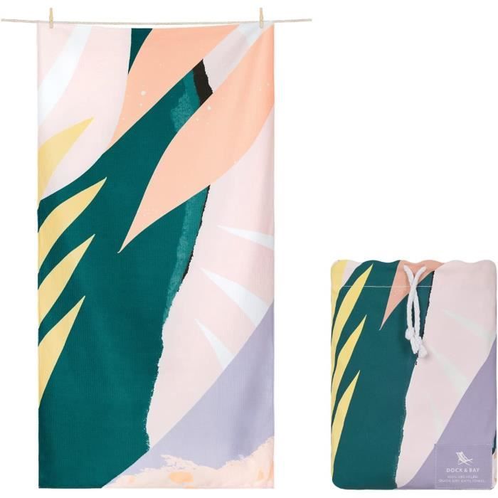 KADVA Serviette De Bain Tuala – Séchage Rapide, 80x130 Cm – Légère, Compacte, Boucle De Suspension – Idéale Plage, Piscine, Gym – Gris