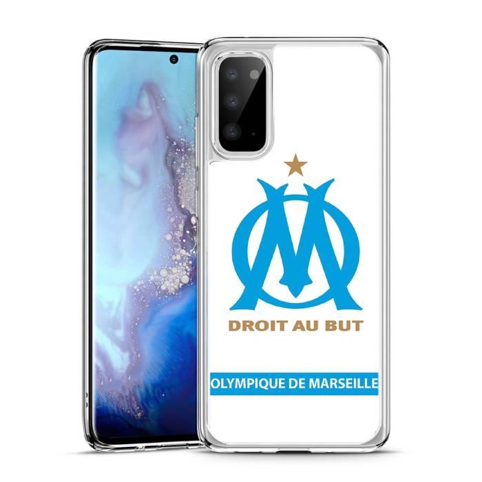 Coque Marseille Domicile 2021 Personnalisable Transparente Silicone Compatible avec tous les modèles Samsung Galaxy Série A 