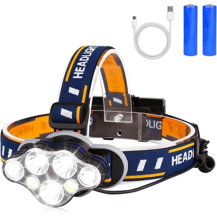 Lampe Frontale - Zoom - 1800 Lumens - Rechargeable USB - Étanche - Multifonction