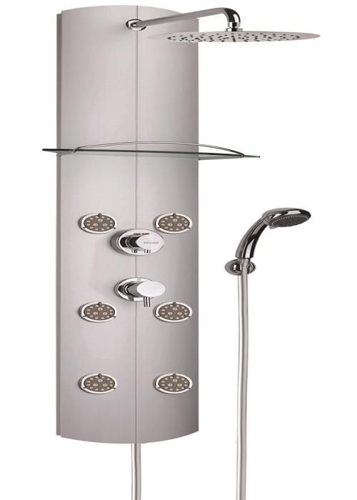 Colonne de douche thermostatique Totem Alu