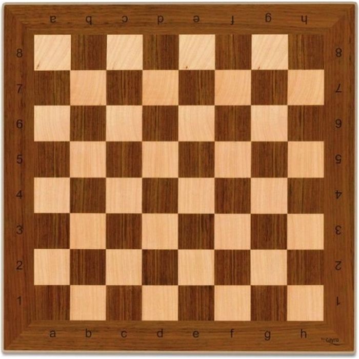 Plateau échecs Bois Jeu déchecs échiquier en Bois 33 cm