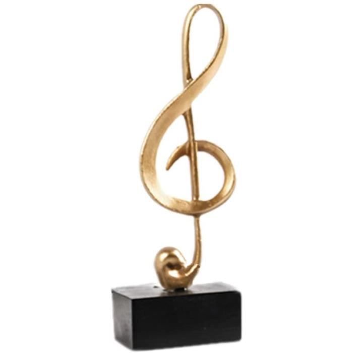 Statue Note De Musique Clé De Sol - Décoration Piano 17,3cm - Ornement Musical Bureau Et Intérieur