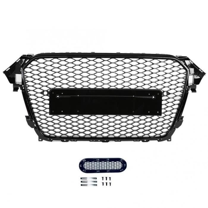 Grille De Calandre Audi Q2 2016-2023 - Noir Brillant Nid D'abeille - ABS - Neuf - Facile à Installer