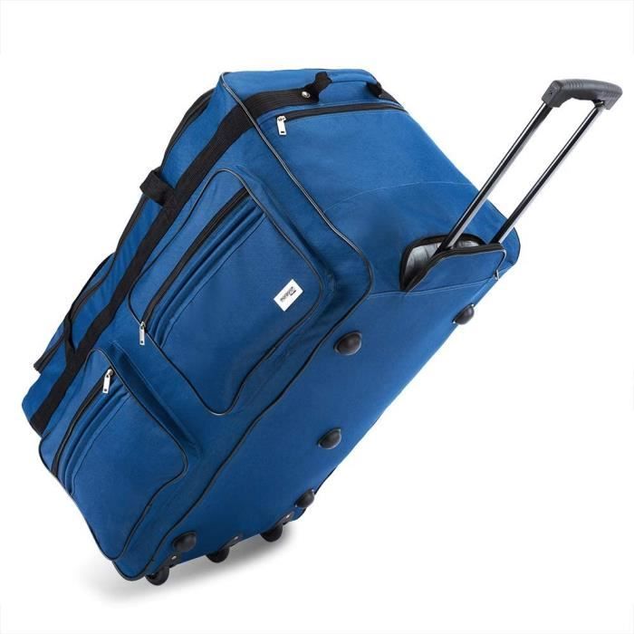 Grand Sac De Voyage à roulettes XXL Trolley 160L Sac de Sport