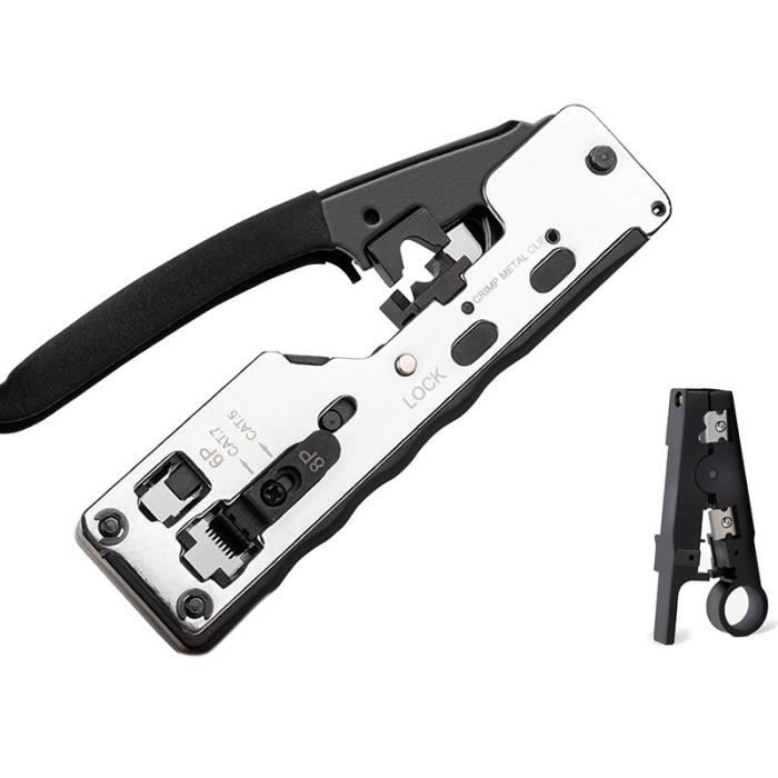 Combo réseau Rj45 outil télécom sertissage pince pour Rj45 Cat7 Cat6A ...