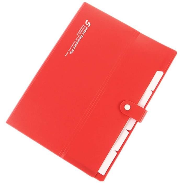 Boîte Porte-documents Transparente Avec Pince - 24x35 Cm - Rangement Bureau, Classe, Réunion
