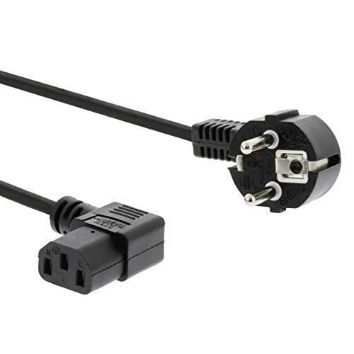 PremiumCord Câble d'alimentation coudé pour PC 230 V 3 m