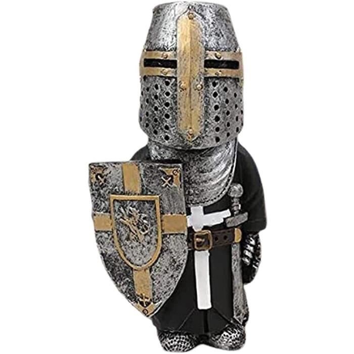 Statue De Jardin De Nains De Chevalier Européen L'inventaire,armure De Garde De Templier De Croix Samourai Decoration De Jardin En Resine 2024 D