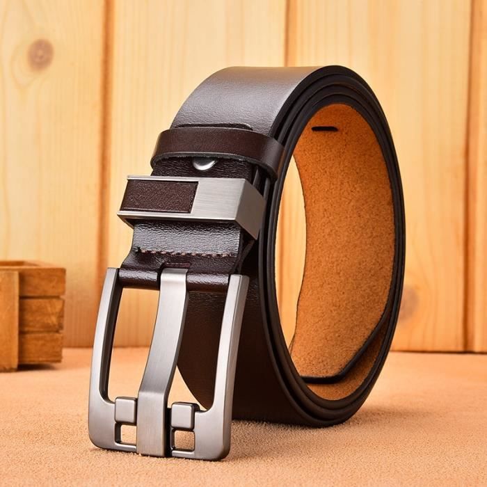 105 cm 29 31 pouces caf Ceinture Large En Cuir V ritable