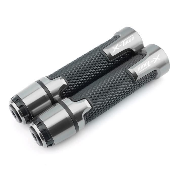 Lot De 2 Poignées Guidon Moto En Cuir Véritable – Confort Et Contrôle Pour Cruisers, Sportives Et VTT