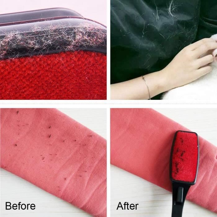 Gants De Toilettage Double Face Pour Chien Et Chat - Enlève Les Poils Efficacement, Lavables, Anti-statique