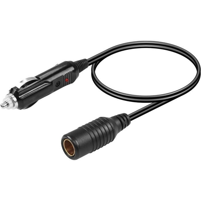 Câble D'Alimentation Allume-Cigare Vers DC5521 Pour Starlink - 1 Mètre - Alimentation 12V Pour Véhicule Ou Bateau