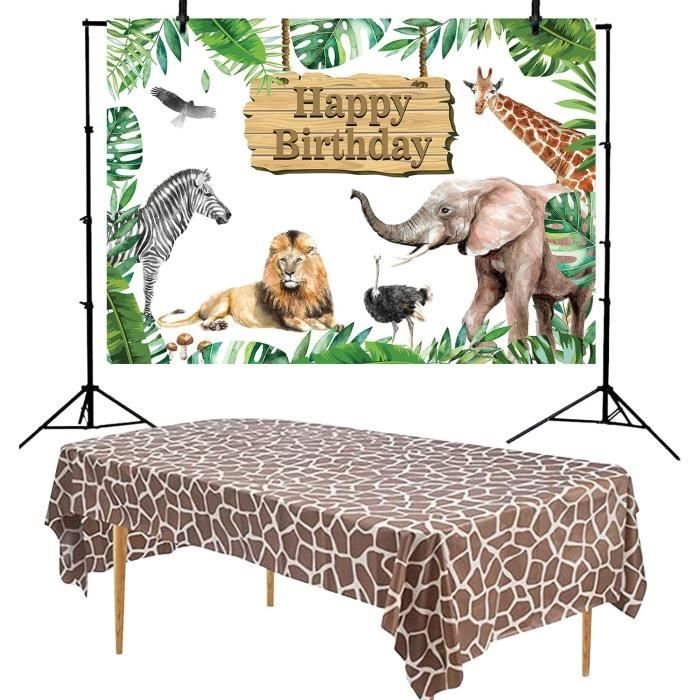 24 Pièces Invitations De Fête D'Anniversaire D'Animaux De Jungle Cartes