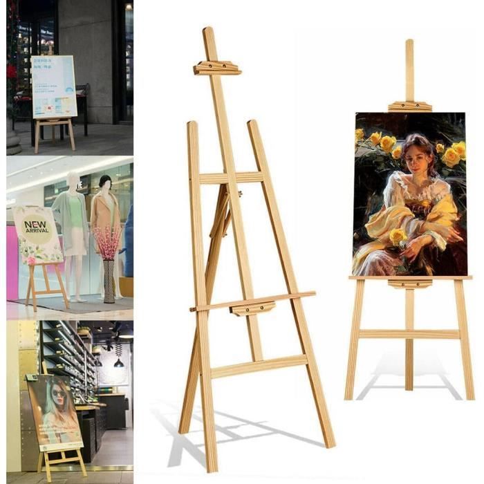 Chevalet Métal Réglable 168 Cm | Portable Avec Sac | Pour Peinture, Affiches, Mariages | Stable Et Pliable