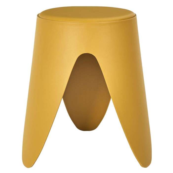 The Home Deco Factory - Tabouret dappoint empilable Emma - Jaune