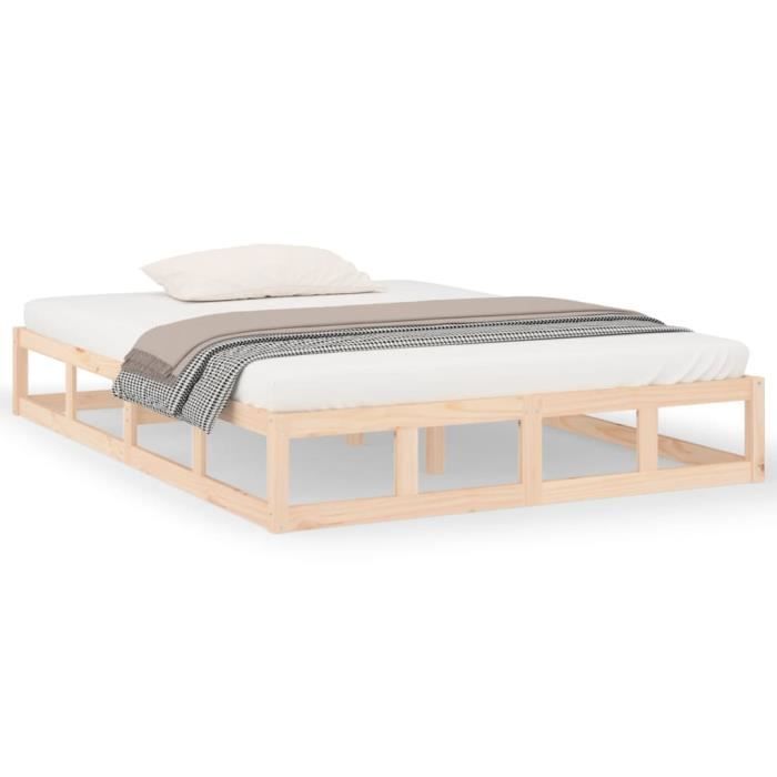 Cadre De Lit Zinus Elias 140x190cm - Plateforme Métal Avec Rangement, Hauteur 36cm, Noir