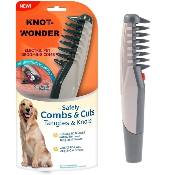 Comparer les prix de KnotWonder brosse à noeuds électrique brosse de toilettage poils longs chiens démêlants