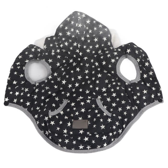 Meilleurs prix pour Manteau d'hiver pour chien - DRFEIFY - Noir - Flanelle, Polyester - Non