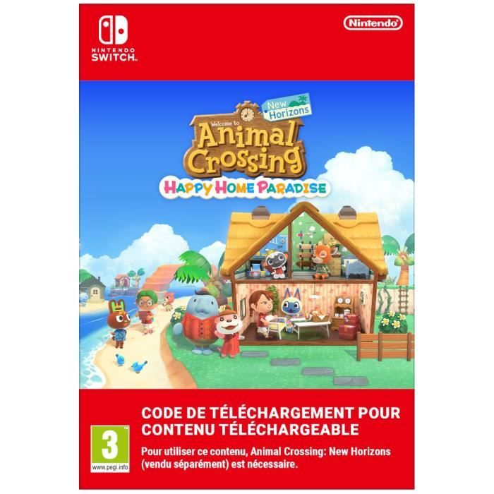 DLC Happy Home Paradise pour Animal Crossing: New Horizons • Code de téléchargement pour Nintendo Sw