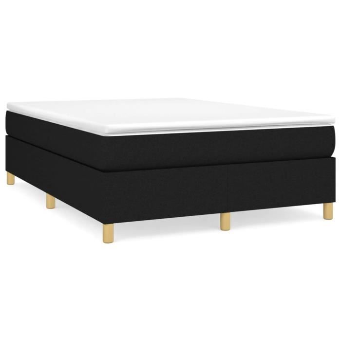 Sommier à ressorts - ESTINK - ER1680 - Noir - 140x190 cm - Tissu 100% polyester