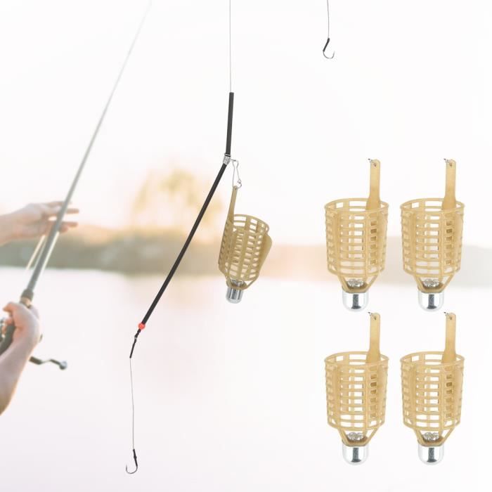 5 PCS Fishing Feeder Cage À Appâts Pièges Poissons Pour La