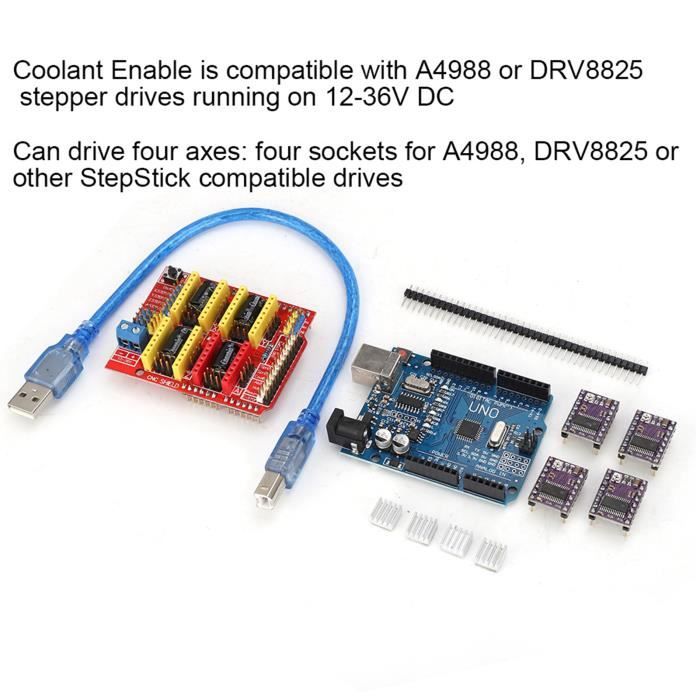 Carte Extension DRV8825 Pour 42 Pilotes Moteur Pas à Pas – Module Stable Imprimante 3D Et Automatisation