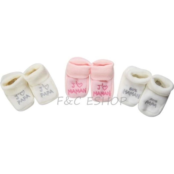 chausson de naissance fille