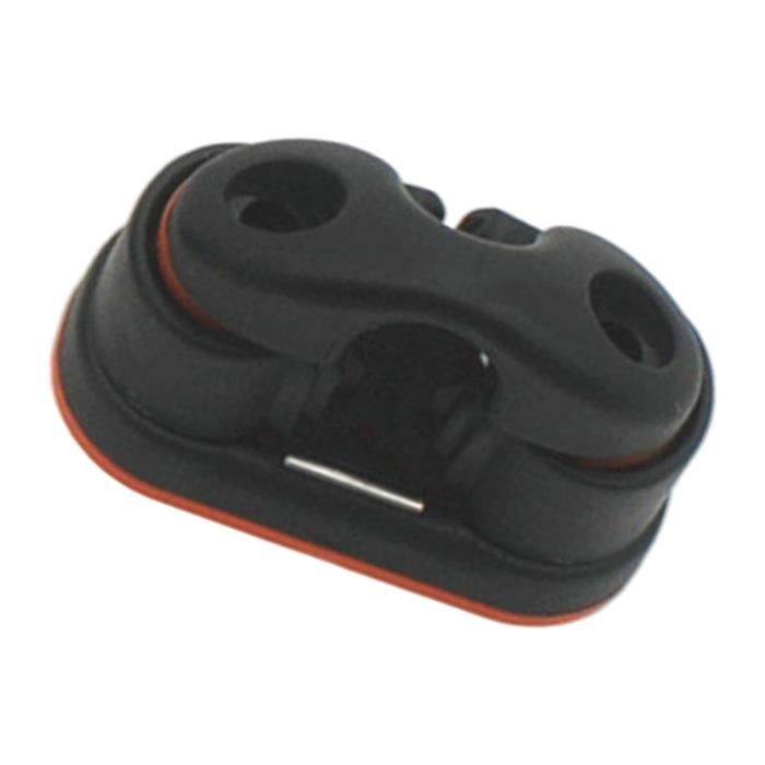 Cam Cleat En Alliage Aluminium Noir Pour Bateau - Bloqueur De Corde, 86x38 Mm