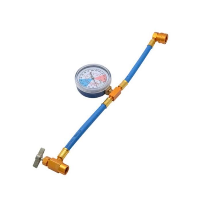 Tuyau De Remplissage Réfrigérant Climatisation Voiture - 1,2 M, Filetage 1/4 SAE - 600-3000 PSI - PVC Transparent