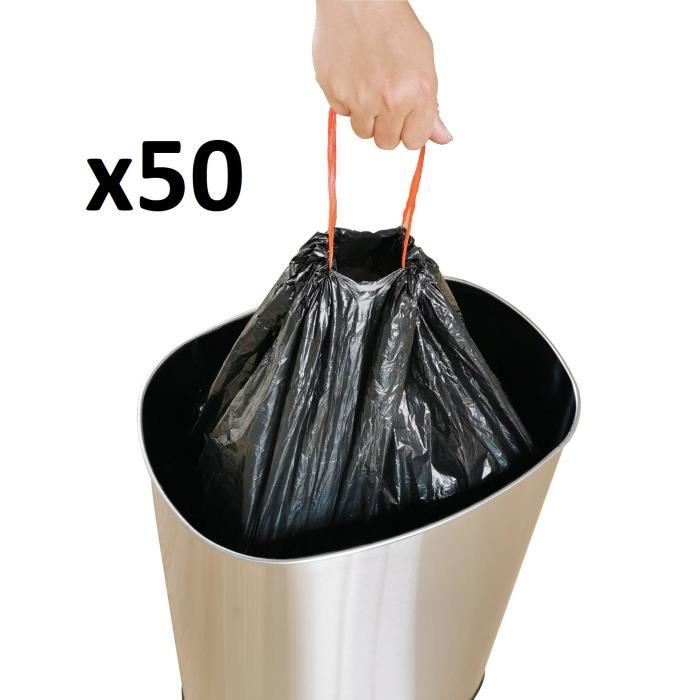 Callyne 210 sacs poubelle à cordon noir sacs poubelle 30 litres 