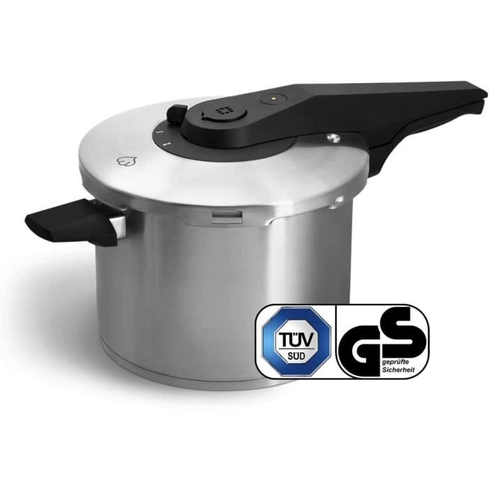 Italy Home Design Autocuiseur 4 L, Cocotte-minute inox et granite, Tous feux dont induction Italy Home Design Autocuiseur 4 L, Cocotte-minute inox et granite, Tous feux dont induction
