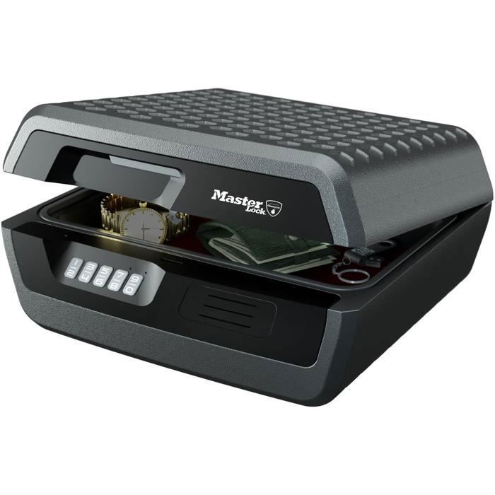 Malette de Sécurité Anti feu - MASTER LOCK - CHW30300EURHRO - Ignifuge et Etanche - Large 10L - Comb