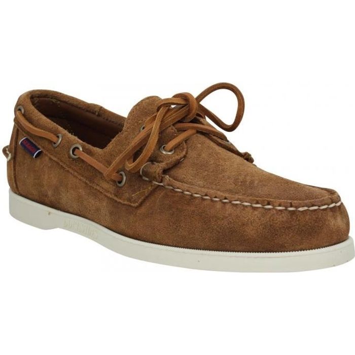 Chaussures bateaux Sebago Docksides Portland - Homme - Cuir - Marron