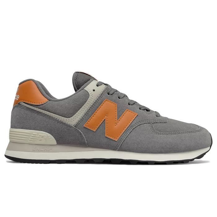 Chaussure Homme New Balance ML 574 ML574PM2 - Gris - Textile - Lacets