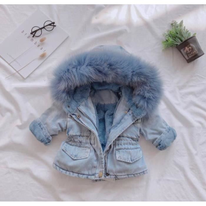 Manteau Fille à Capuche d'Extérieur pour l'Hiver, Modèle Tenant Chaud,  Parka en Fourrure, Idéal pour les Adolescents, Convient aux 5, 6, 8, 10, 12  ans - AliExpress