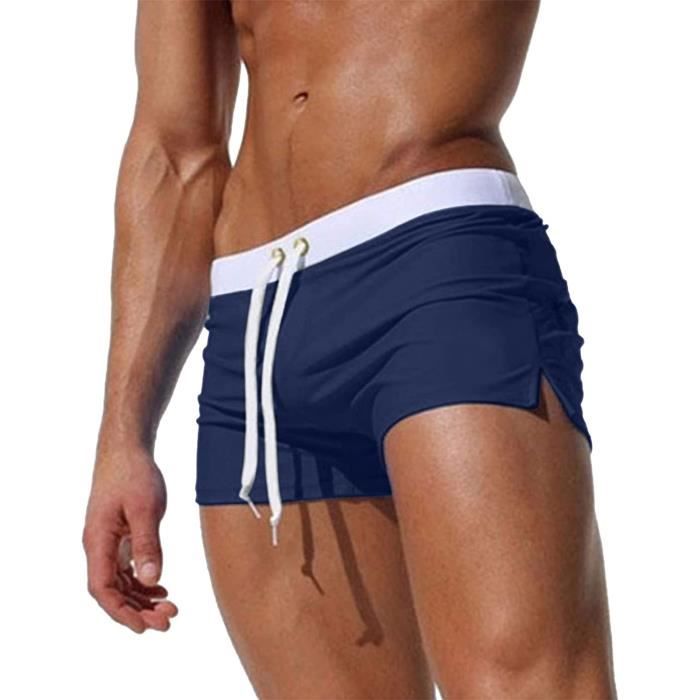 Maillot de Bain Homme Boxers Transparent Respirant Shorts de Bain